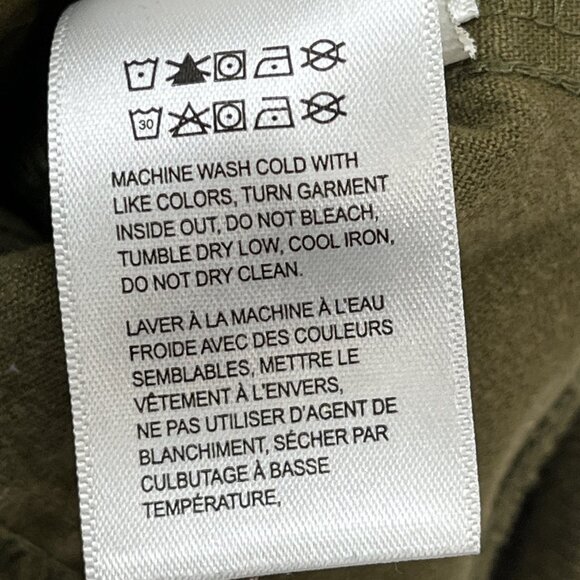 Lucky Brand Vest Women M Army Green Canvas Zip Up Tech Utility Gorpcore Outdoor - Picture 4 of 7